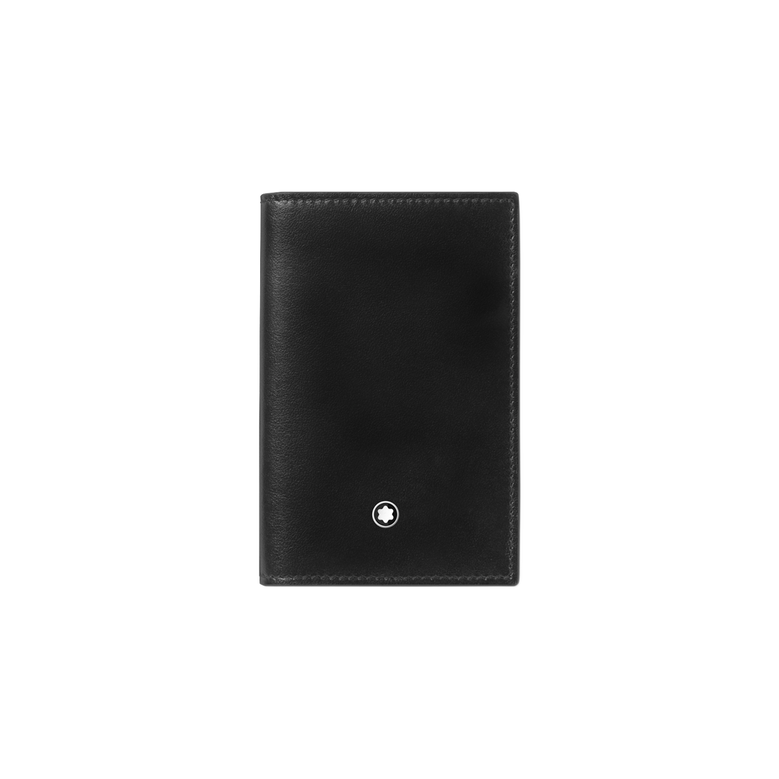 198320 Montblanc Meisterstuck Leather 2cc Card Holder Black