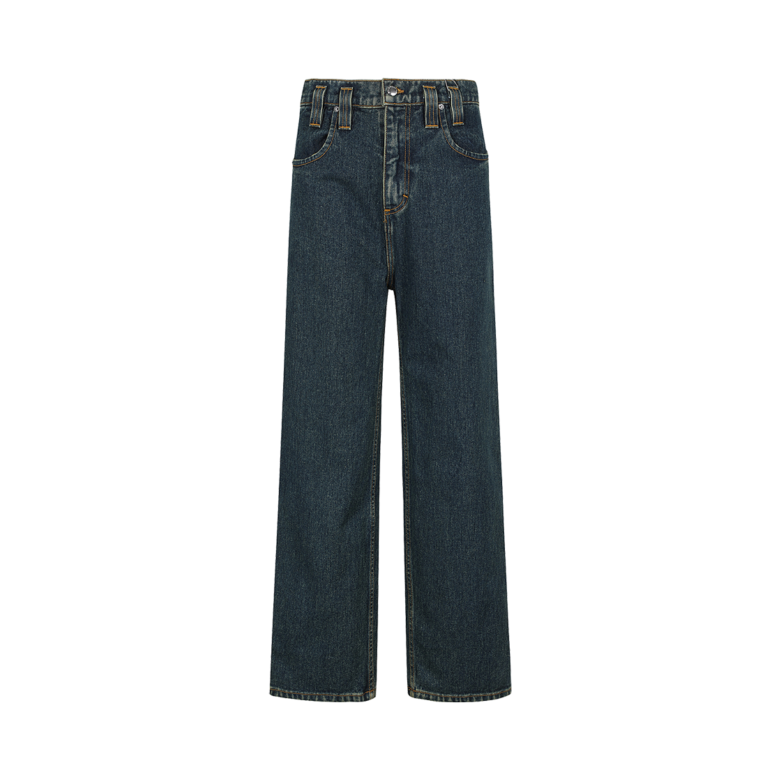 KW4DPADEL15BL Eckhaus Latta Women Baggy Jean New Blue - 24FW