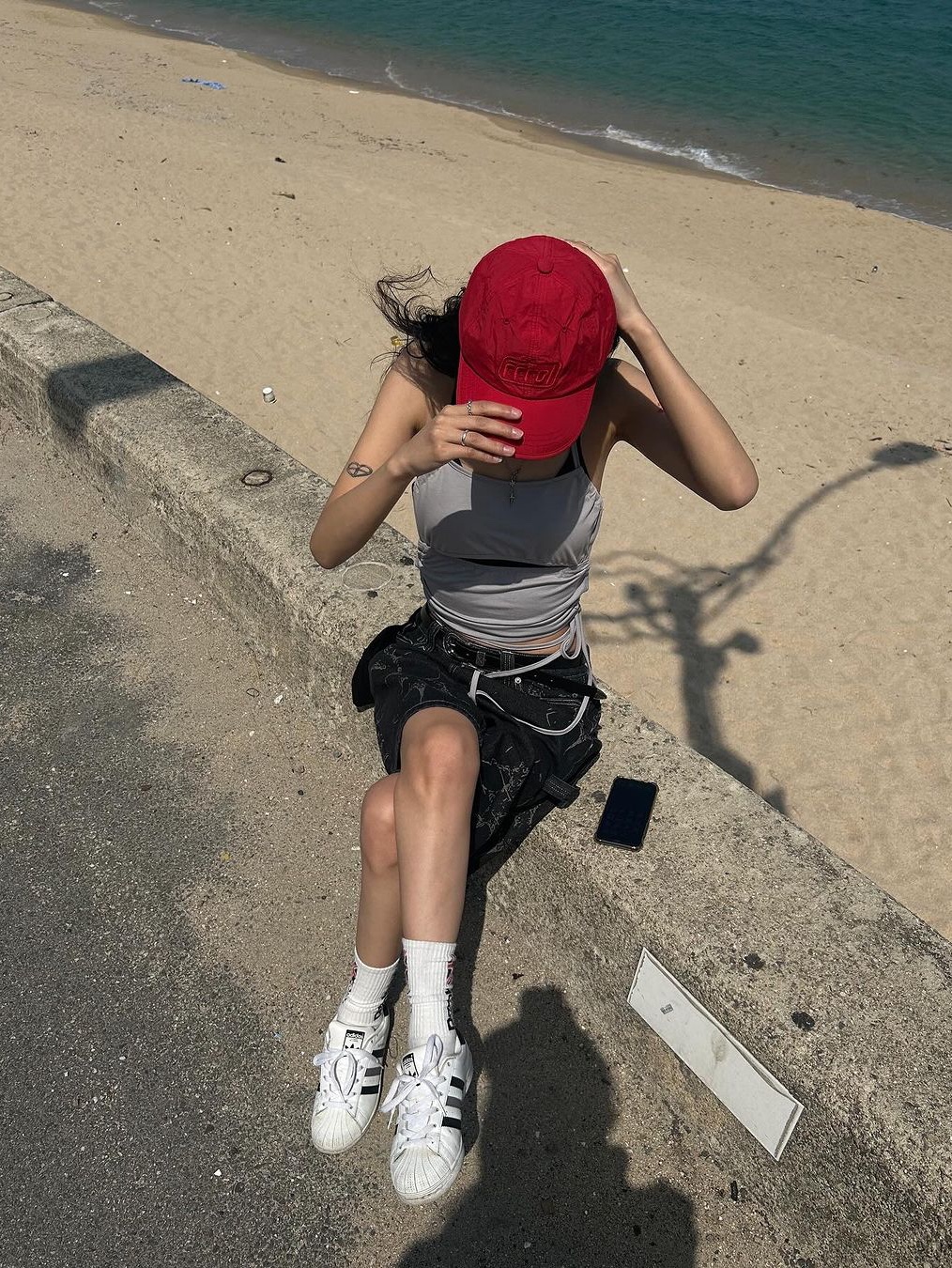 FFROI Traveller Ball Cap Red, FFROI Traveller Ball Cap Black 착용 스타일