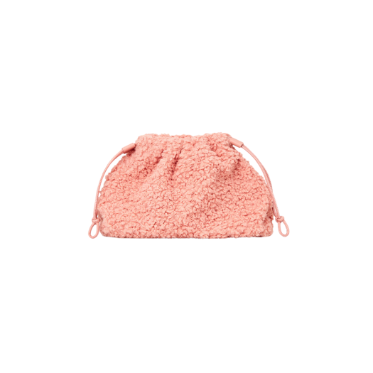 【COS】◆CAVATELLI MINI CLUTCH - PINK◆1261617001◆ CAVATELLI MINI CLUTCH - FAUX SHEARLING CAVATELLIミニクラッチ