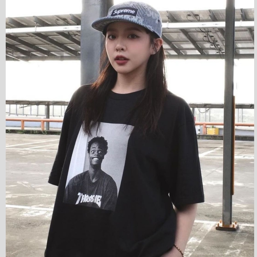 Supreme Denim Camp Cap Stripe - 24SS 착용 스타일 - 1