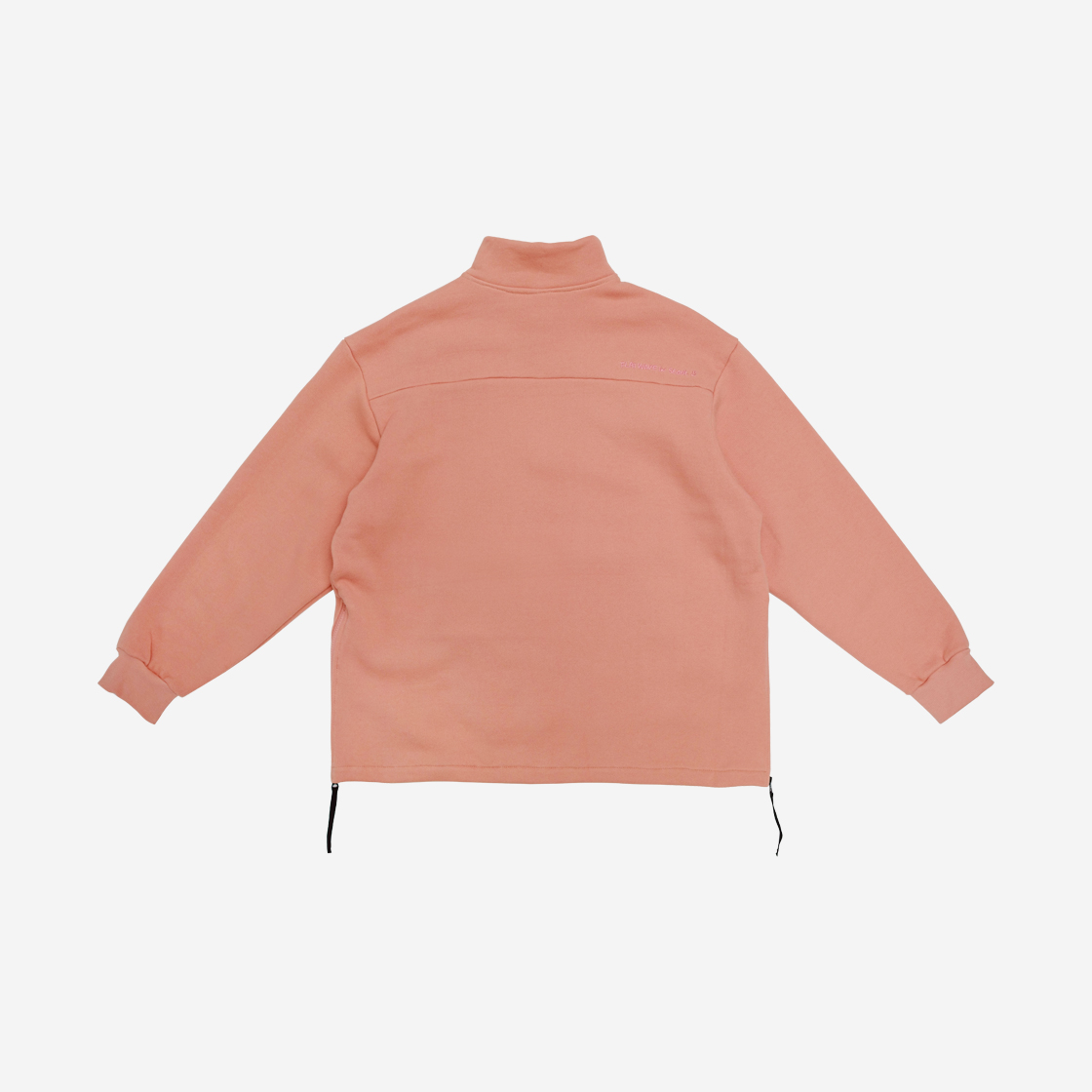 플랫웨이브 플로드 하프 집업 스웨트셔츠 핑크(Flatwave Flod Half Zip Up Sweatshirt Pink) - 2