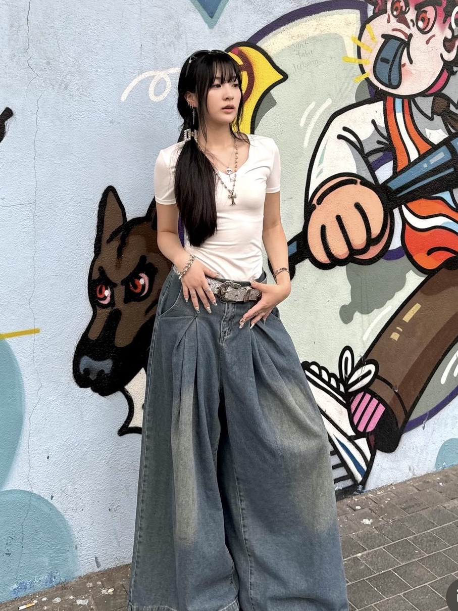 Stussy Denim Work Pants Blue, Stussy Big OL’ Jean City Link Denim One Wash 착용 스타일 - 5