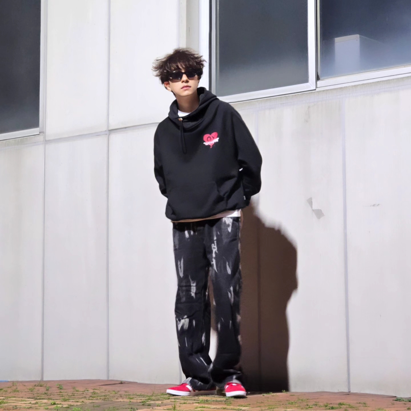 Adidas Gazelle Power Red 착용 스타일 - 8