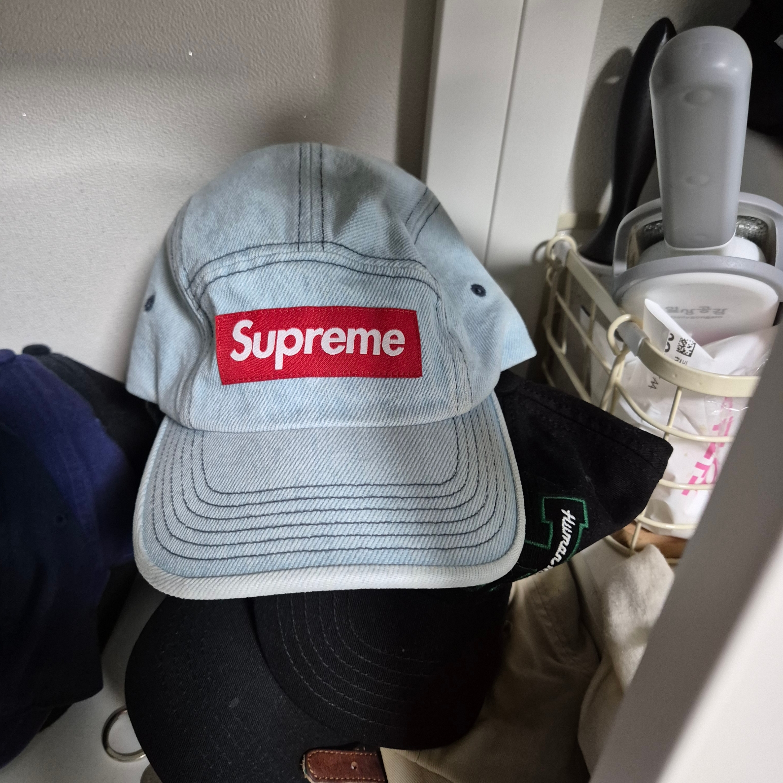 Nike Club Unstructured Denim Cap Aegean Storm Thunder Blue 착용 스타일