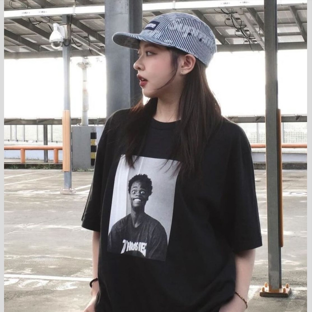 Supreme Denim Camp Cap Stripe - 24SS 착용 스타일 - 3