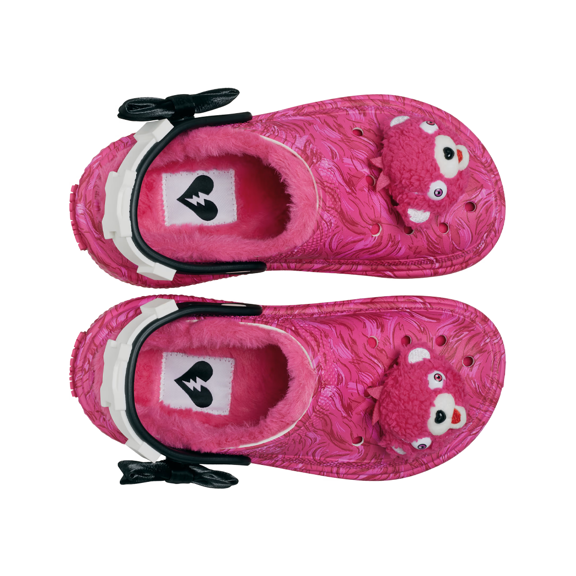 크록스 x 포트나이트 커들 팀 리더 스톰프 라인드 클로그 핑크 멀티(Crocs X Fortnite Cuddle Team Leader Stomp Lined Clog Pink Multi) - 2