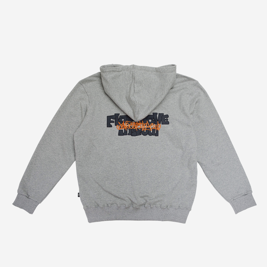 플랫웨이브 지 프린트 후디 그레이 멜란지(Flatwave Ziii Print Hoodie Grey Melange) - 2