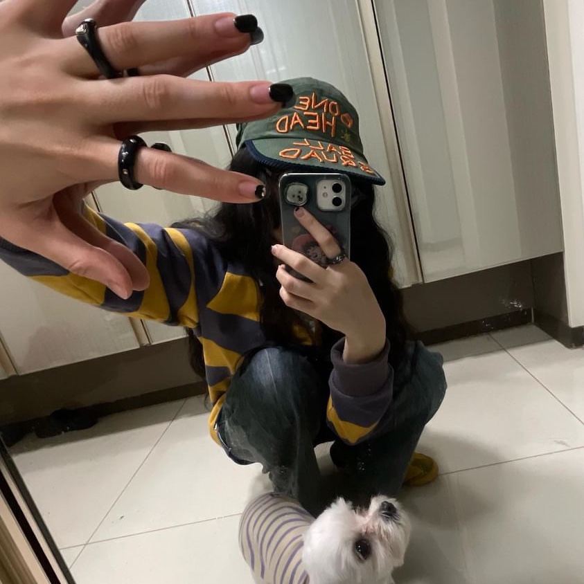 Problemallways Bonehead Ball Squad Corduroy Pocket Camp Cap Green 착용 스타일 - 5