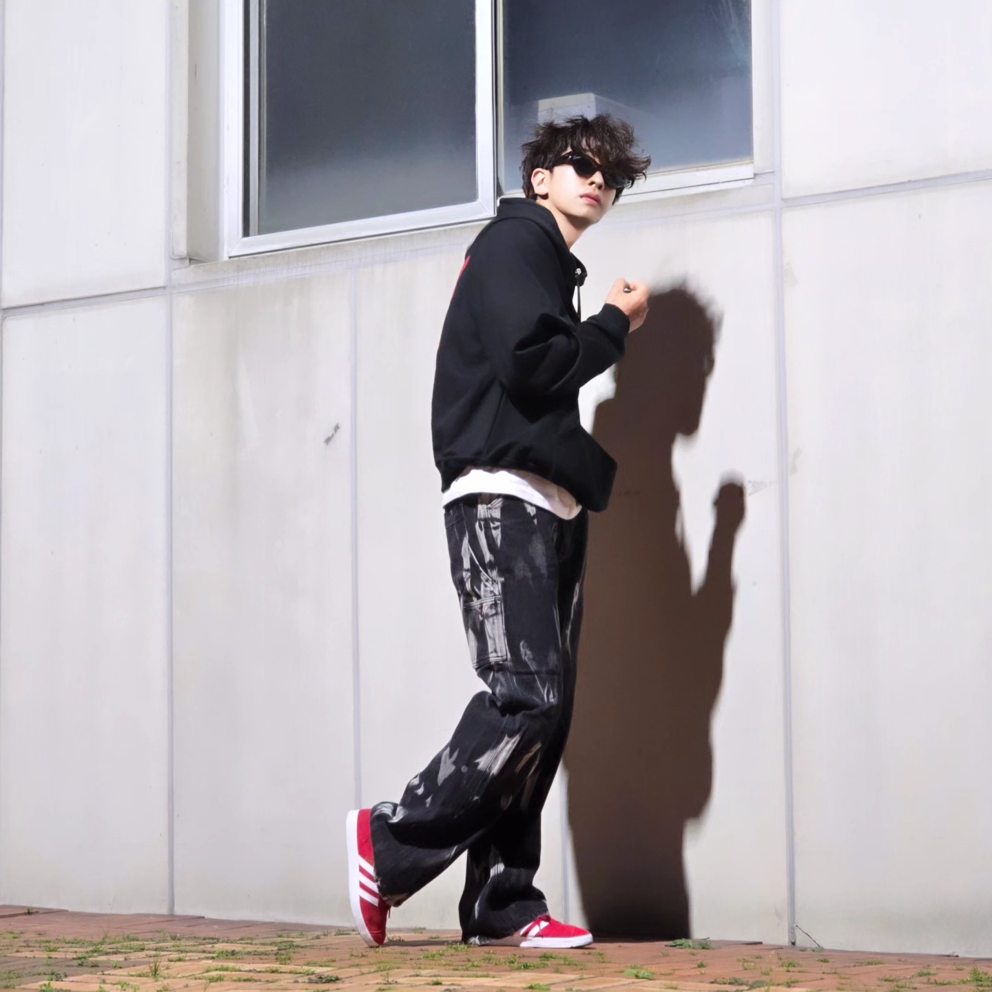 Adidas Gazelle Power Red 착용 스타일 - 10