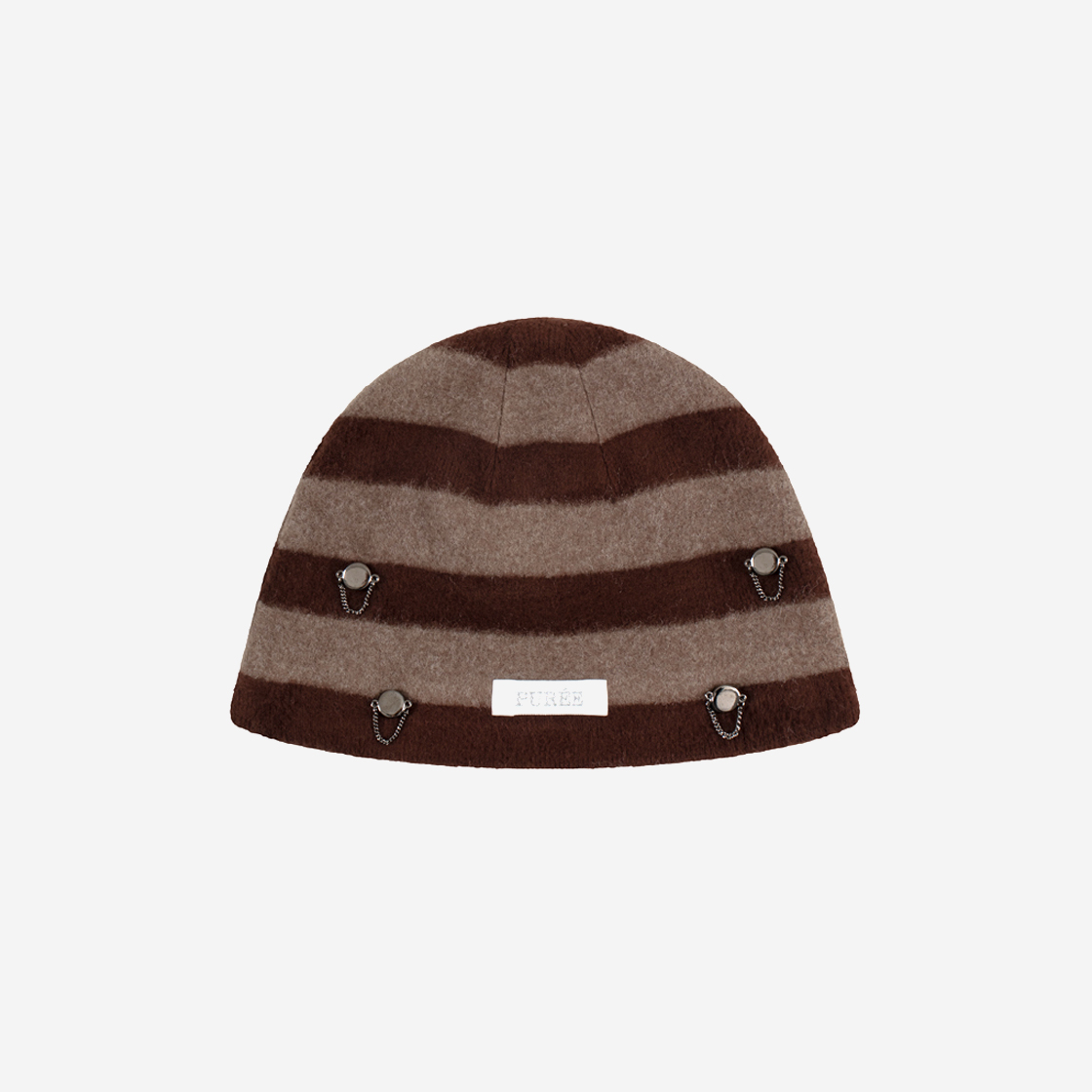 퓨레 피어싱 참 비니 브라운(Puree Piercing Charm Beanie Brown) - 2