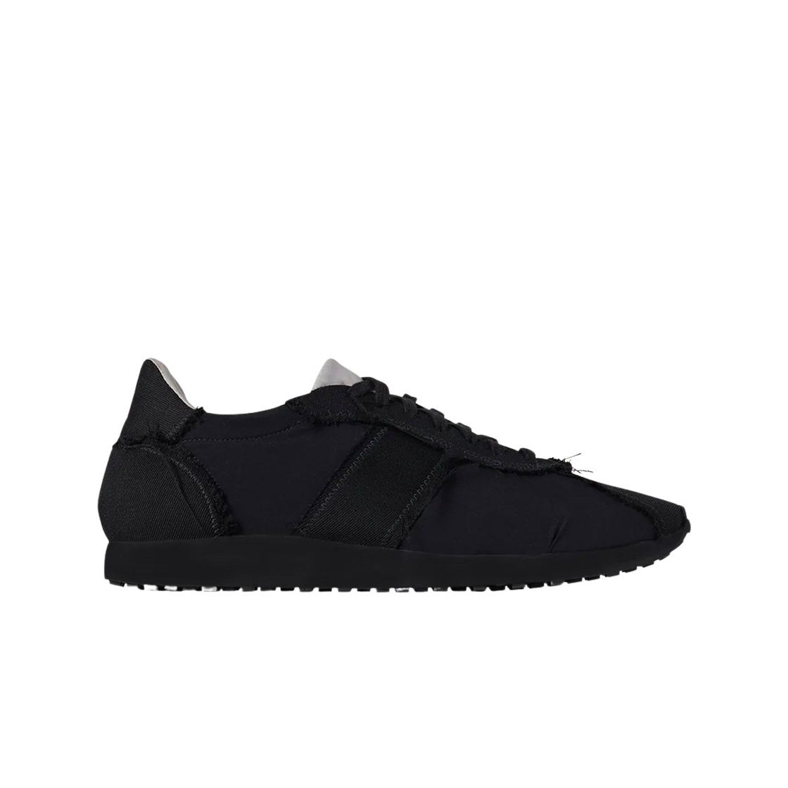 F2076W329W263BKLH The Row Mica Sneaker in Wool and Nylon Black Light Grey