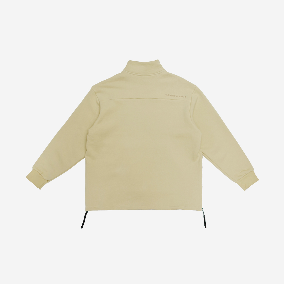 플랫웨이브 플로드 하프 집업 스웨트셔츠 베이지(Flatwave Flod Half Zip Up Sweatshirt Beige) - 2