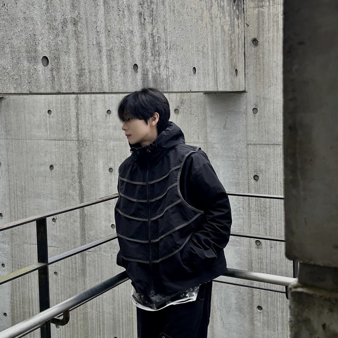 Problemallways Catcher's Armor Windbreaker Jacket 착용 스타일 - 5