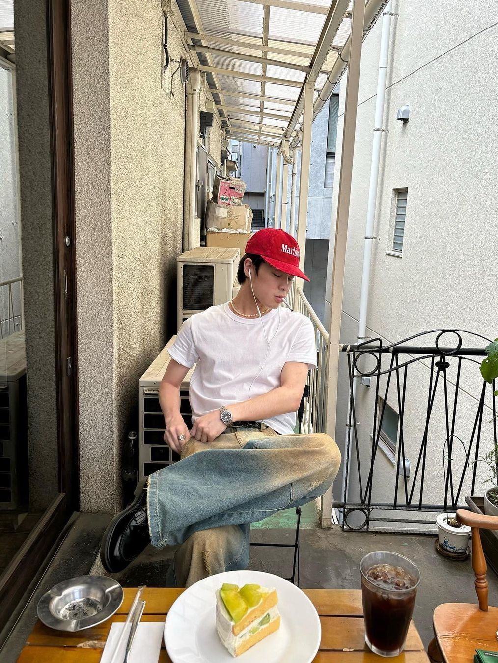 Supreme Multicolor Denim Camp Cap Multi-Color - 18SS, Arc'teryx Bird Head Toque Orca 착용 스타일 - 3