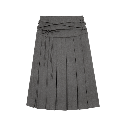 【MARGARIN FINGERS】25ss RIVET LONG SKIRT 25SP] RIVET LONG SKIRT (LIGHT GREY)_MARGARIN FINGERS - 코오롱몰