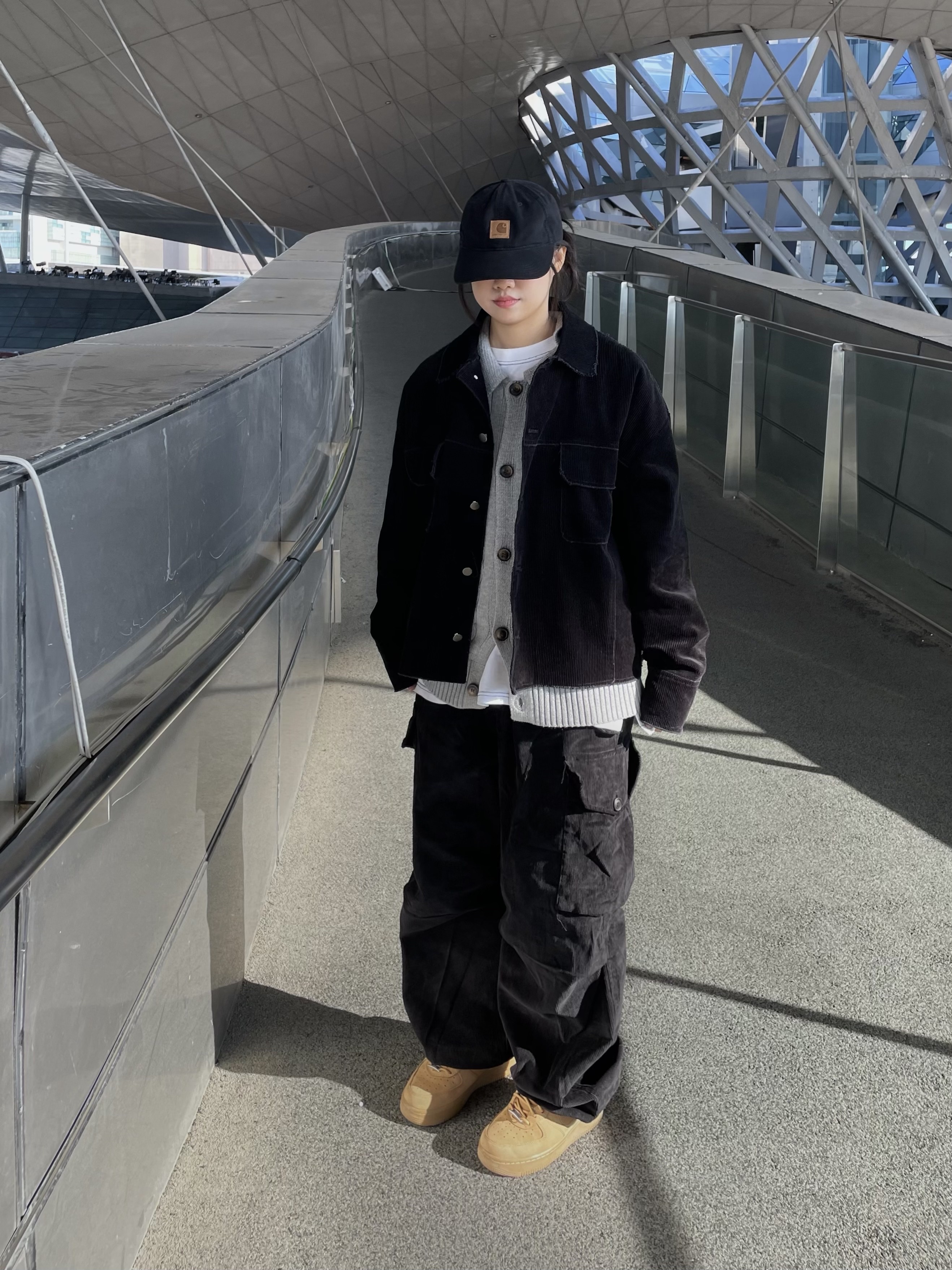 Carhartt Canvas Cap Black, Nike x Supreme Air Force 1 Low Flax 착용 스타일 - 1