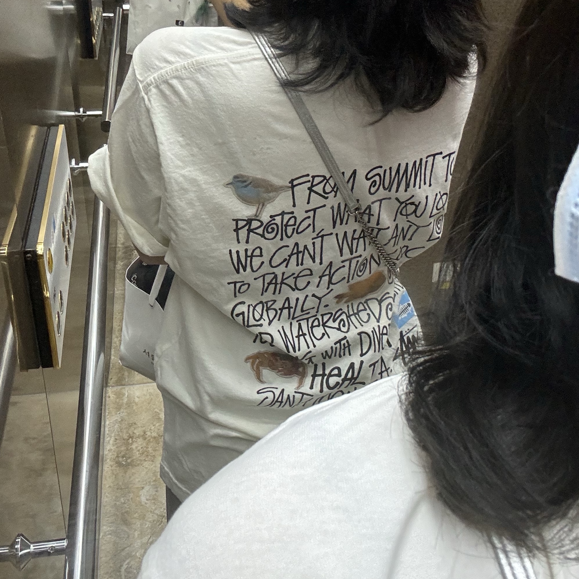 Stussy x Heal The Bay Summit To Sea Pigment Dyed T-Shirt Natural 착용 스타일 - 2