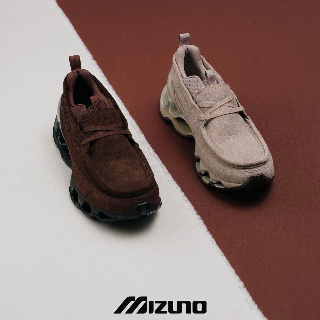 Mizuno Wave Prophecy MOC Suede Chicory Coffee Mole Black, Mizuno Wave Prophecy MOC Suede Vintage Khaki Mole 착용 스타일