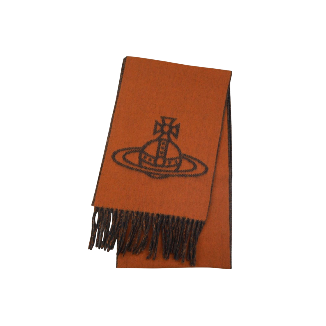 【Vivienne Westwood】 (W) Double Logo Scarf Off White Brown Vivienne Westwood Logo Scarf Off White | Mainline Menswear