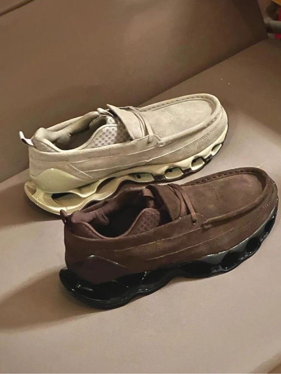 Mizuno Wave Prophecy MOC Suede Chicory Coffee Mole Black, Mizuno Wave Prophecy MOC Suede Vintage Khaki Mole 착용 스타일
