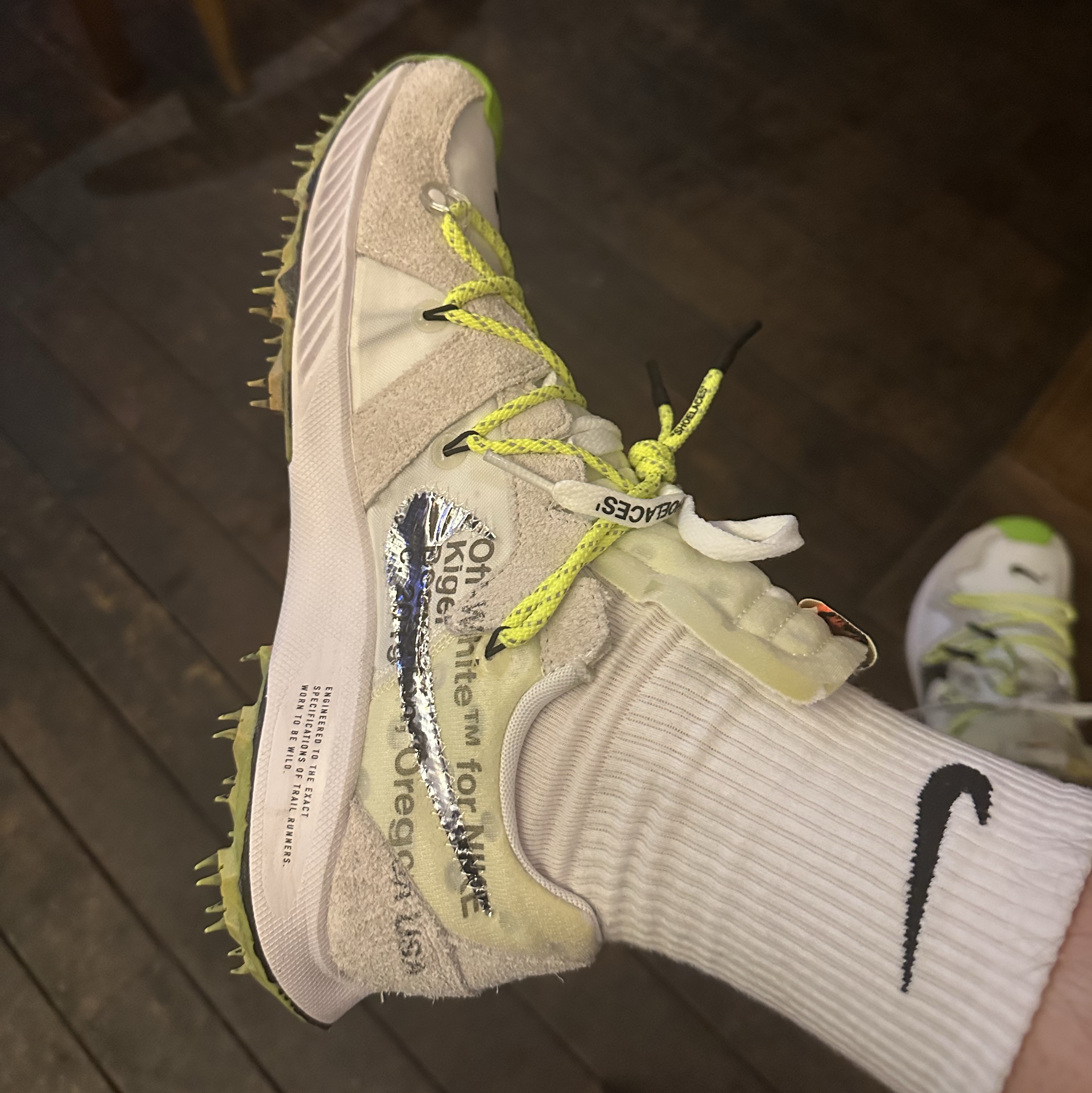 (W) Nike x Off-White Zoom Terra Kiger 5 White 착용 스타일 - 8