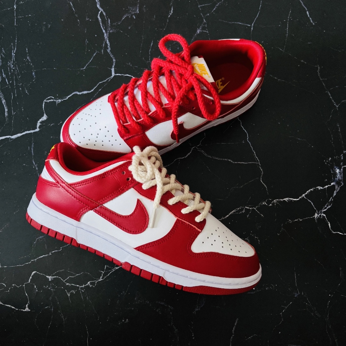 Nike Dunk Low Retro Gym Red 착용 스타일 - 1