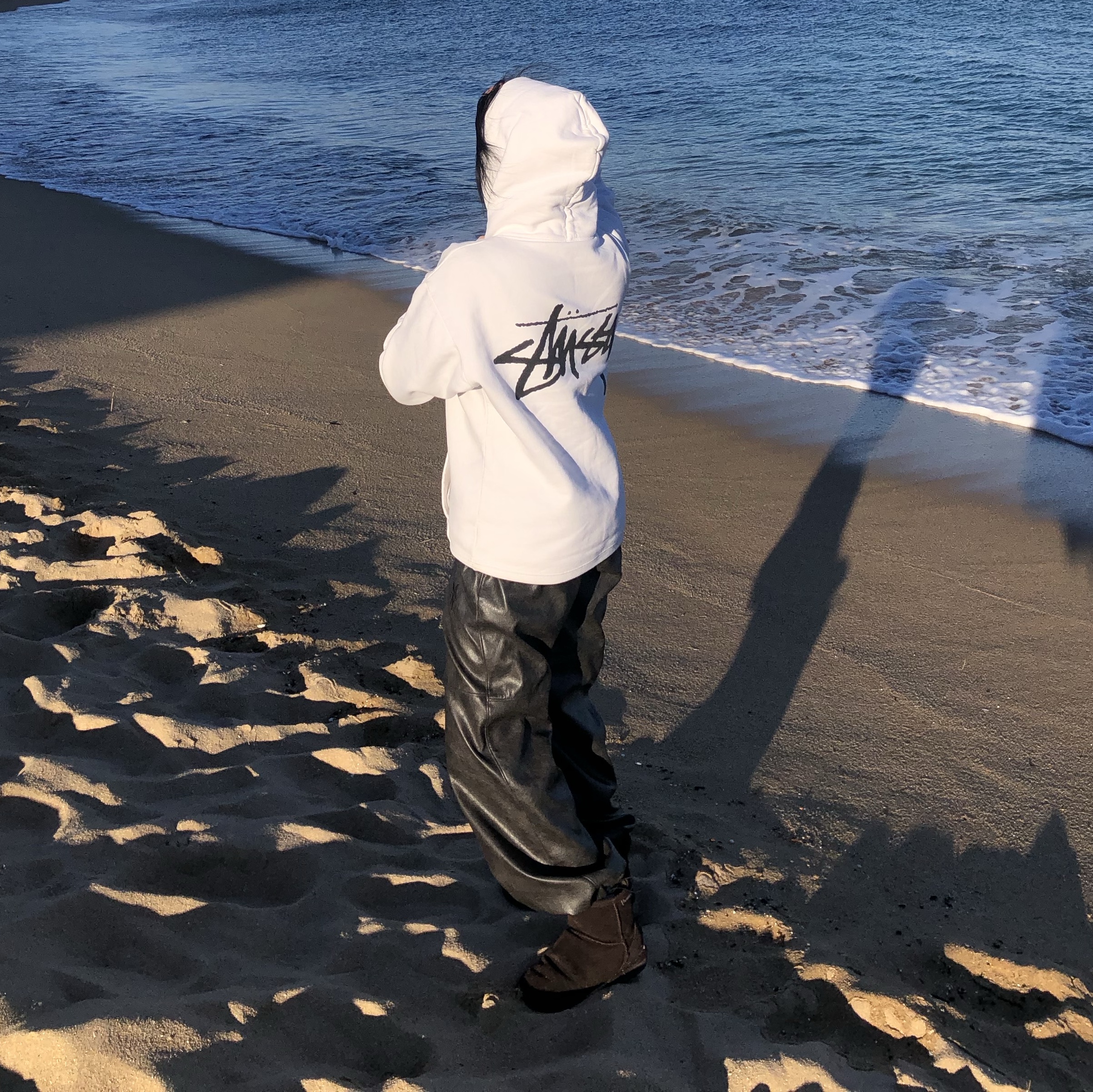 Stussy x Our Legacy Yin Yang Pig. Dyed Hood White 착용 스타일 - 3