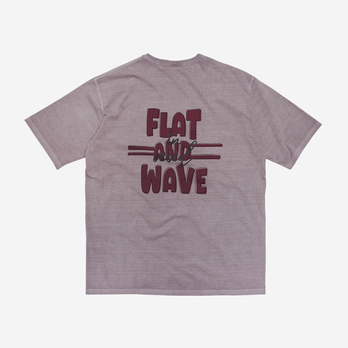 플랫웨이브 카이 피그먼트 다잉 티셔츠 퍼플(Flatwave Kaii Pigment Dyeing T shirt Purple) - 2