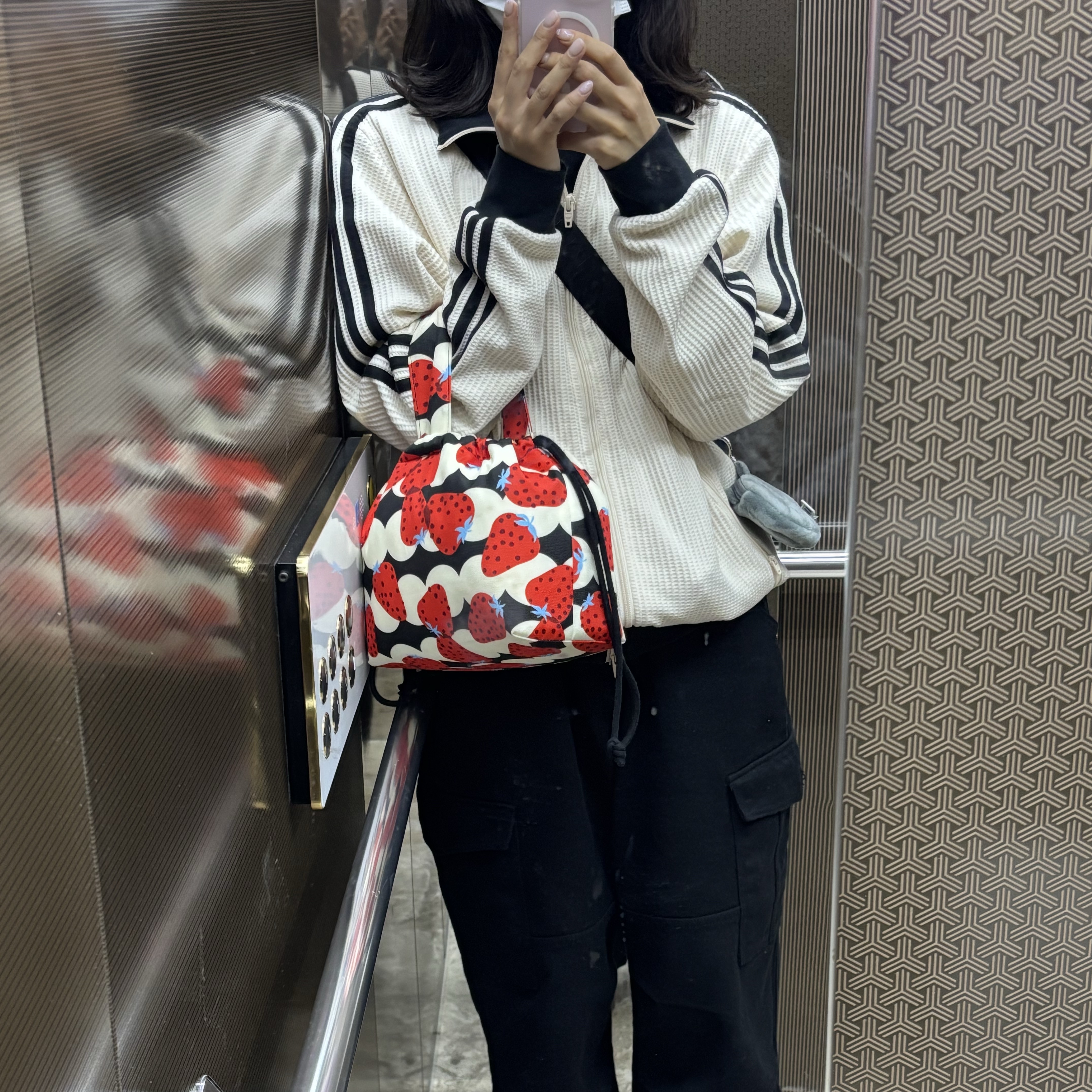 Adidas Waffle Beckenbauer Track Top Wonder White - KR Sizing 착용 스타일 - 2