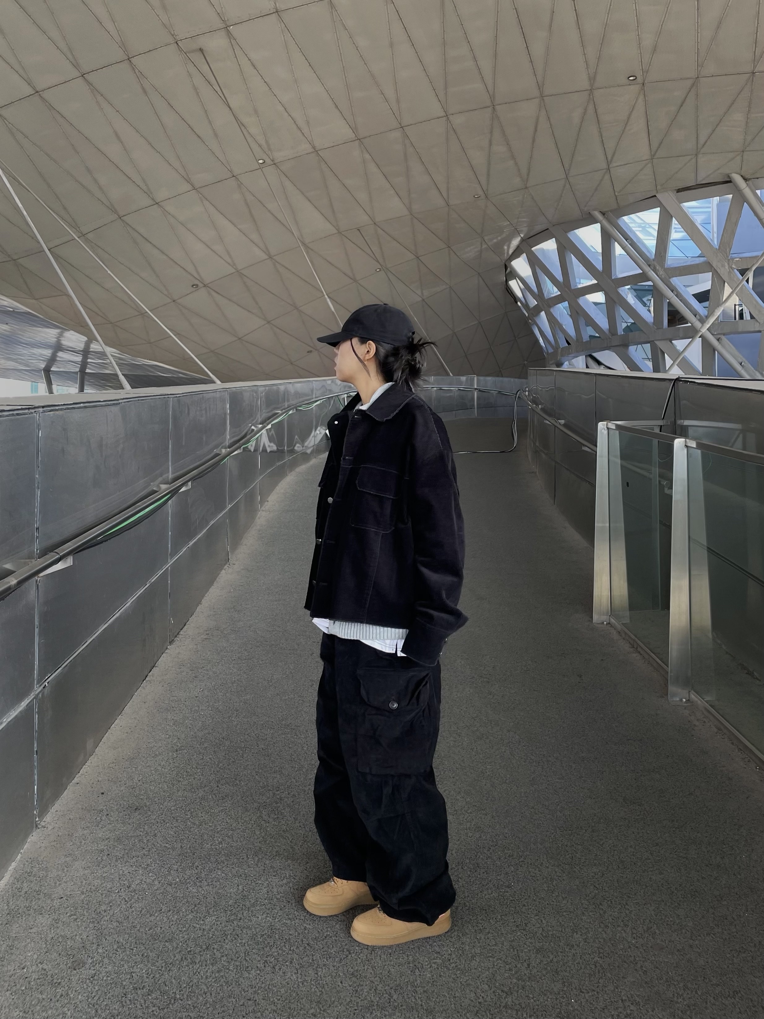 Carhartt Canvas Cap Black, Nike x Supreme Air Force 1 Low Flax 착용 스타일 - 4