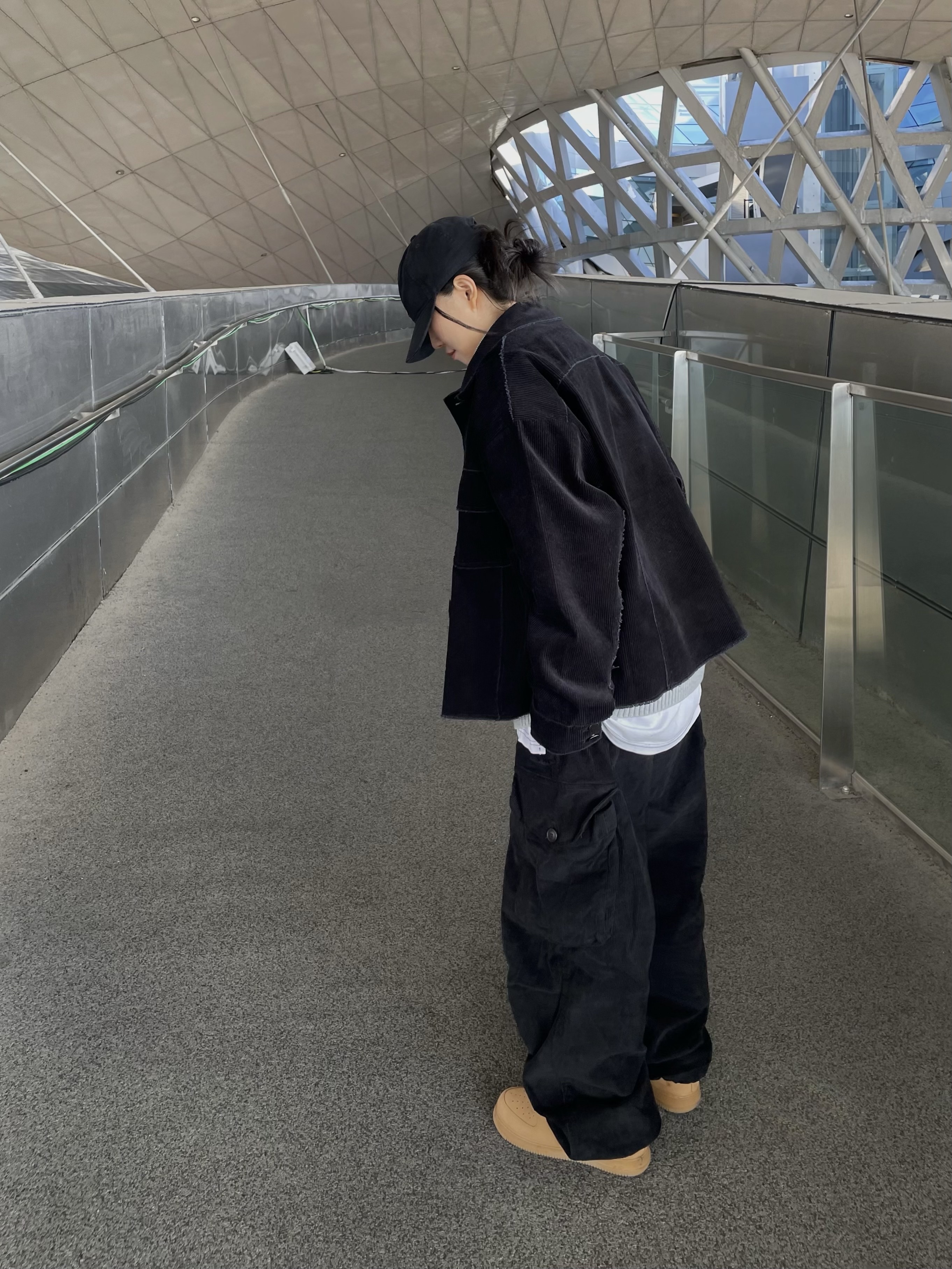 Carhartt Canvas Cap Black, Nike x Supreme Air Force 1 Low Flax 착용 스타일 - 3
