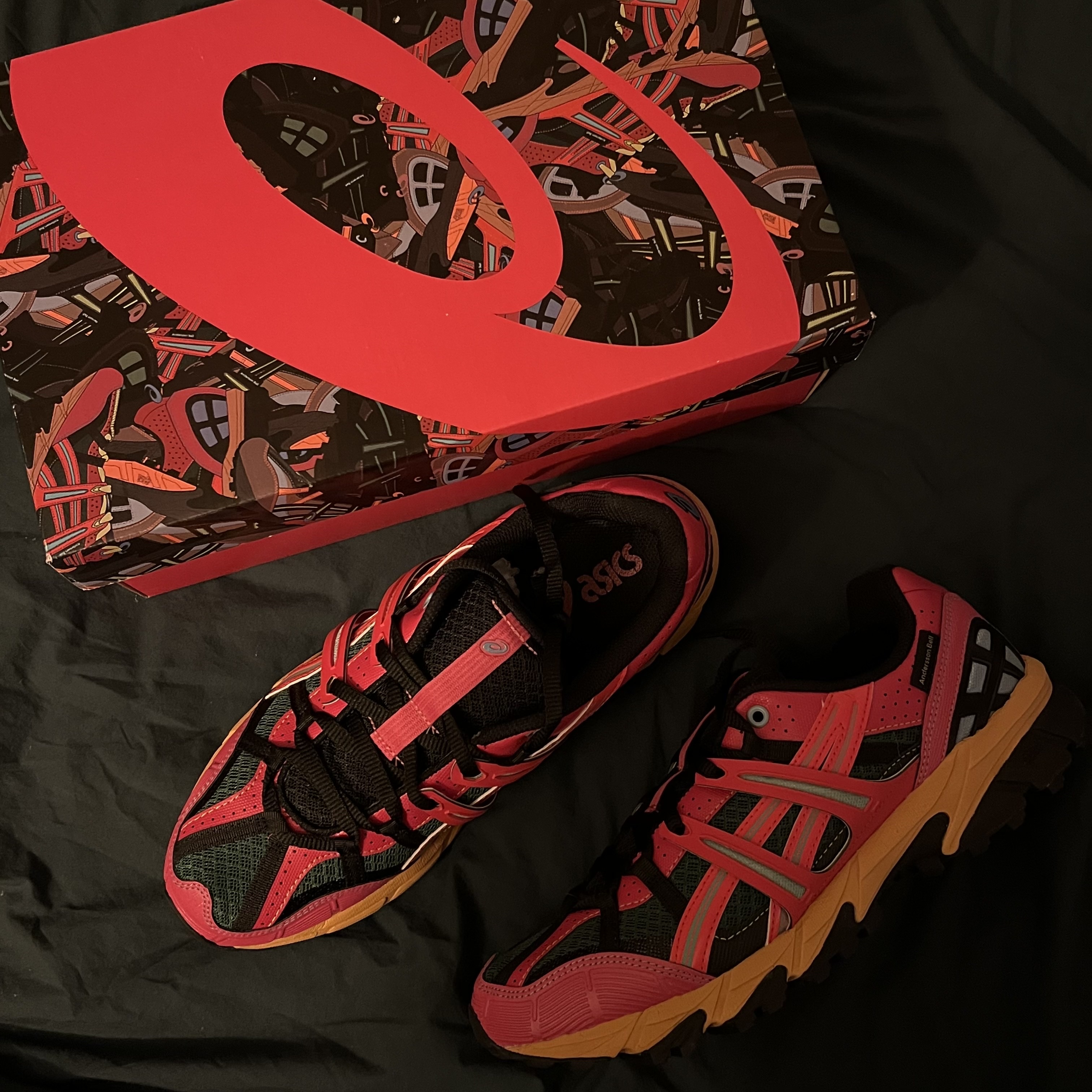 Asics x Andersson Bell Gel-Sonoma 15-50 Bright Rose Evergreen 착용 스타일 - 1