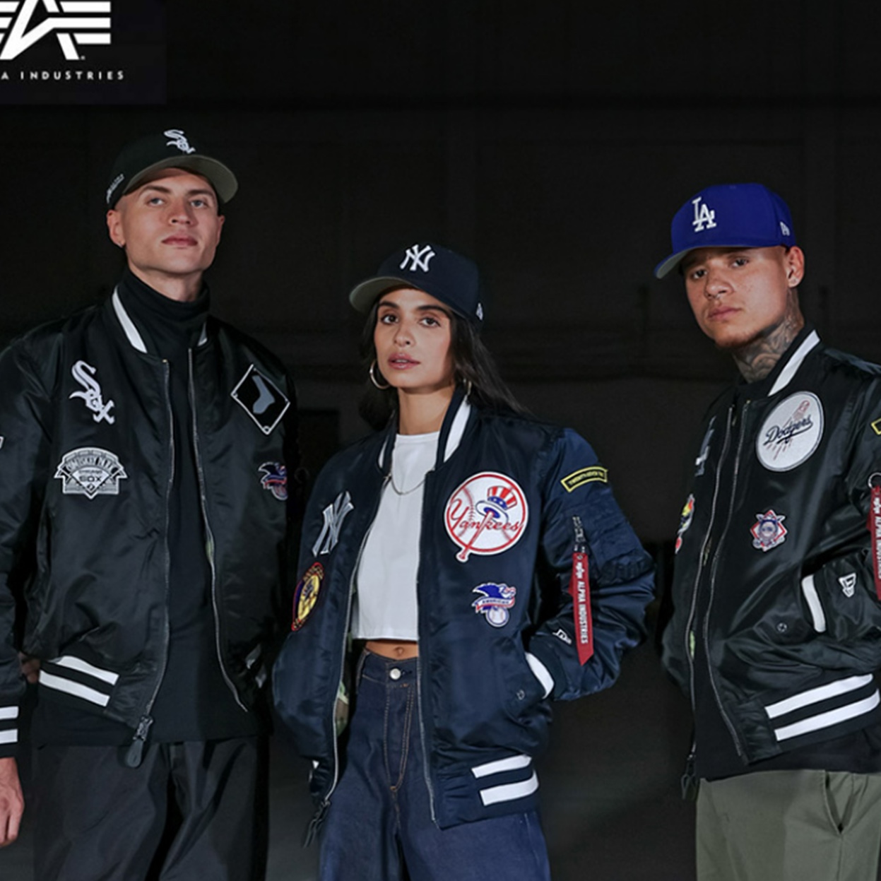 New Era 59Fifty MLB Authentic New York Yankees Game Navy, New Era 59Fifty MLB Seoul Series LA Dodgers Dark Royal 착용 스타일 - 7
