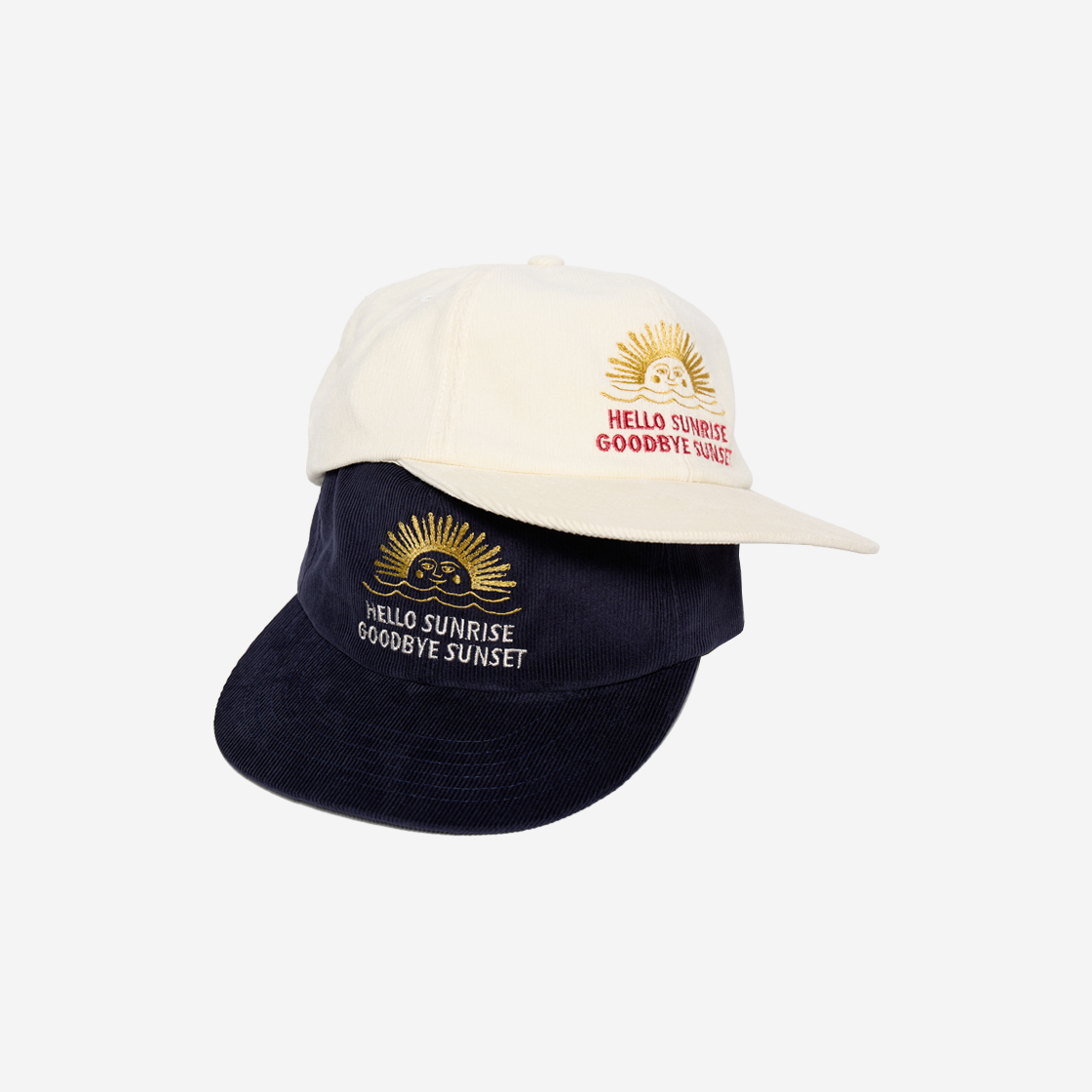 【Hello Sunrise】Corduroy 90s Logo 6Panel Cap〜キャップ Hello Sunrise】Corduroy 90s Logo 6Panel Cap〜キャップ (Hello