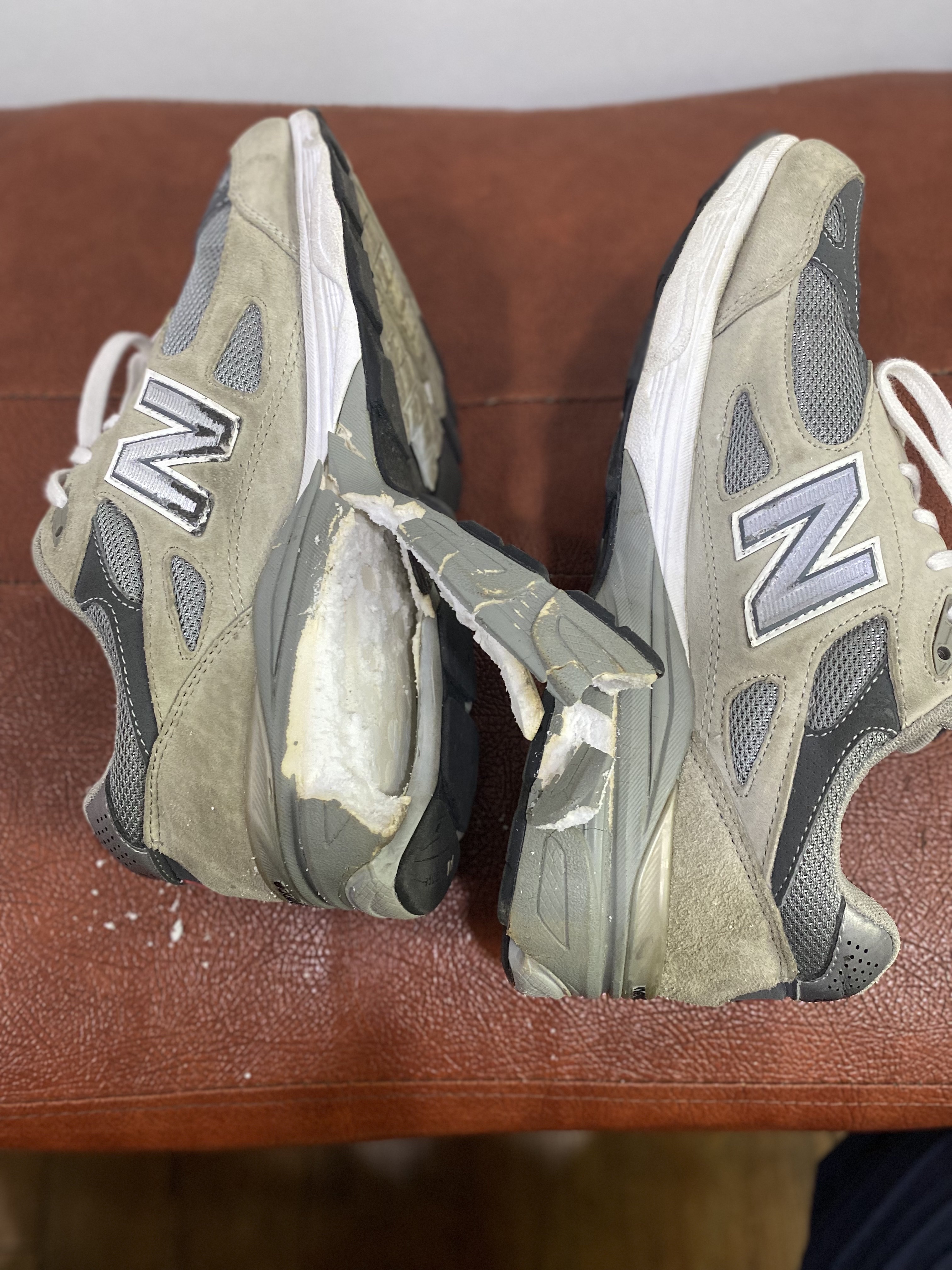New Balance 990v3 Made in USA Grey - D Standard 착용 스타일