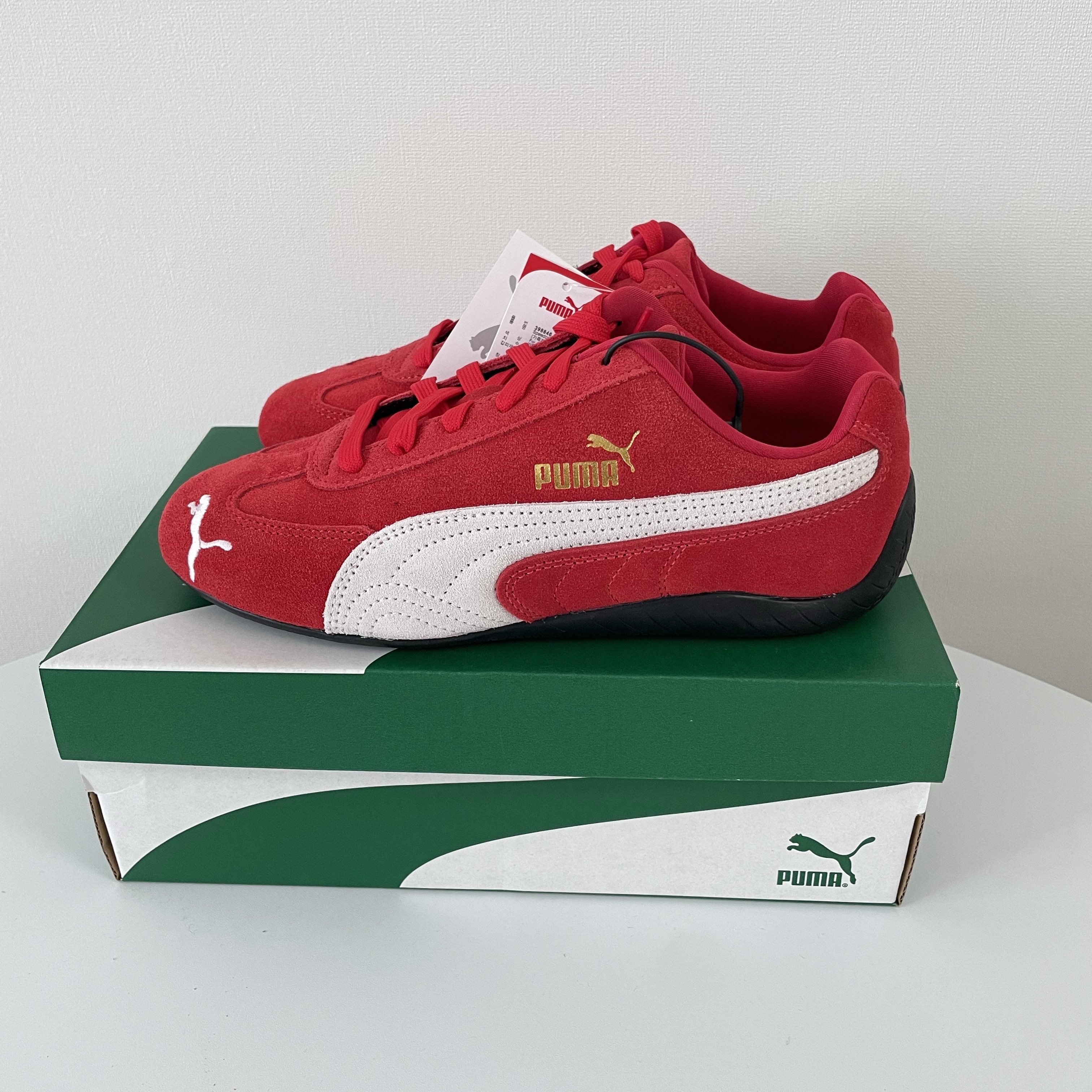 Puma Speedcat OG Red White 착용 스타일 - 1