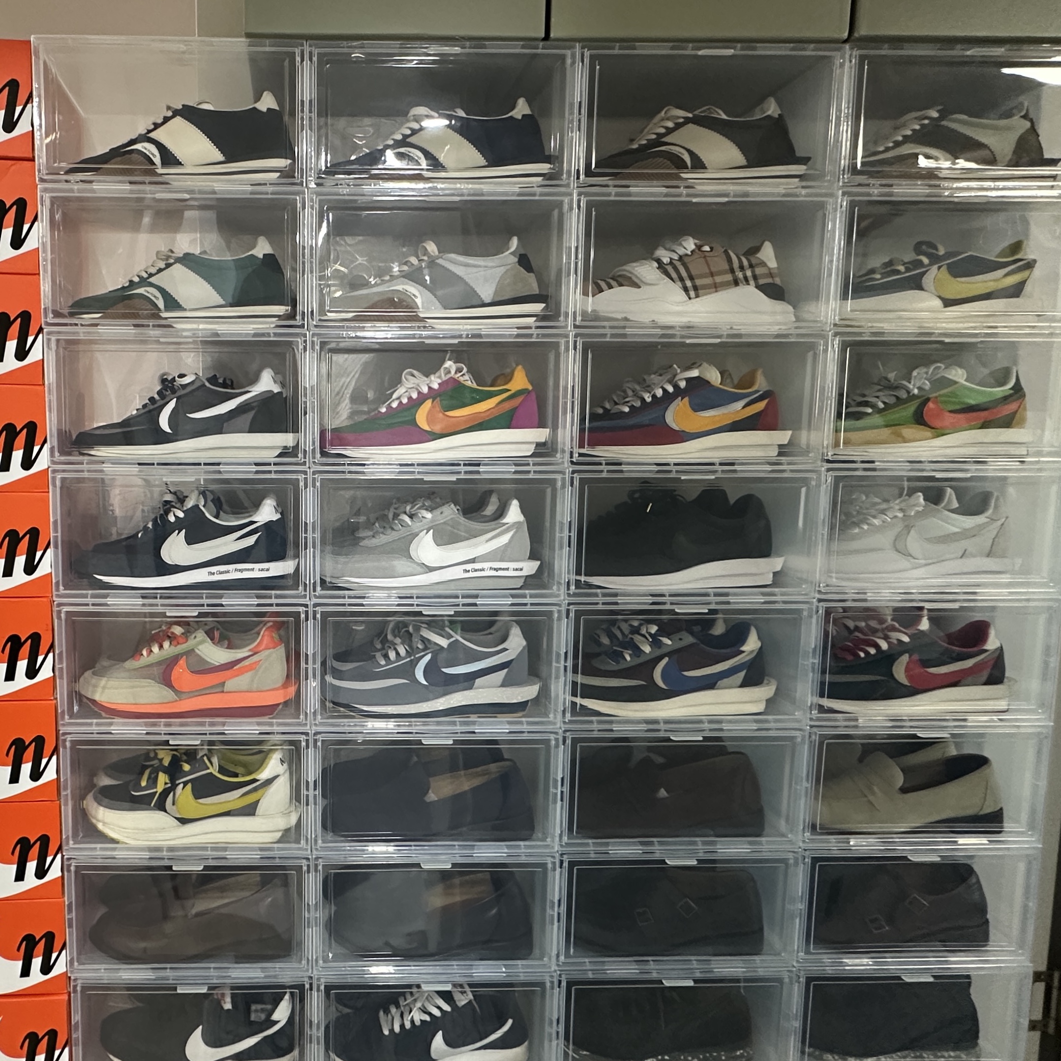 Nike x Sacai LDWaffle Blue Multi, Nike x Sacai LDWaffle Green Multi 착용 스타일