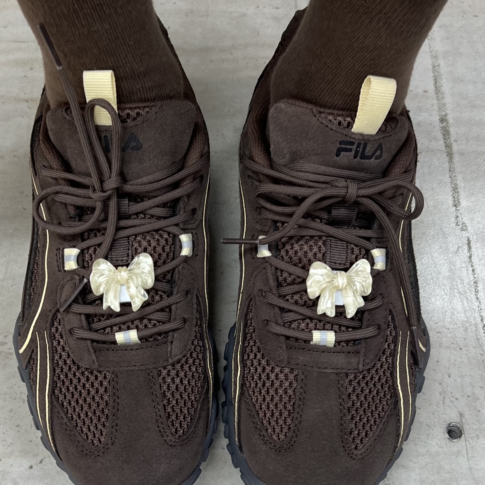 Fila Echappe Choco 착용 스타일
