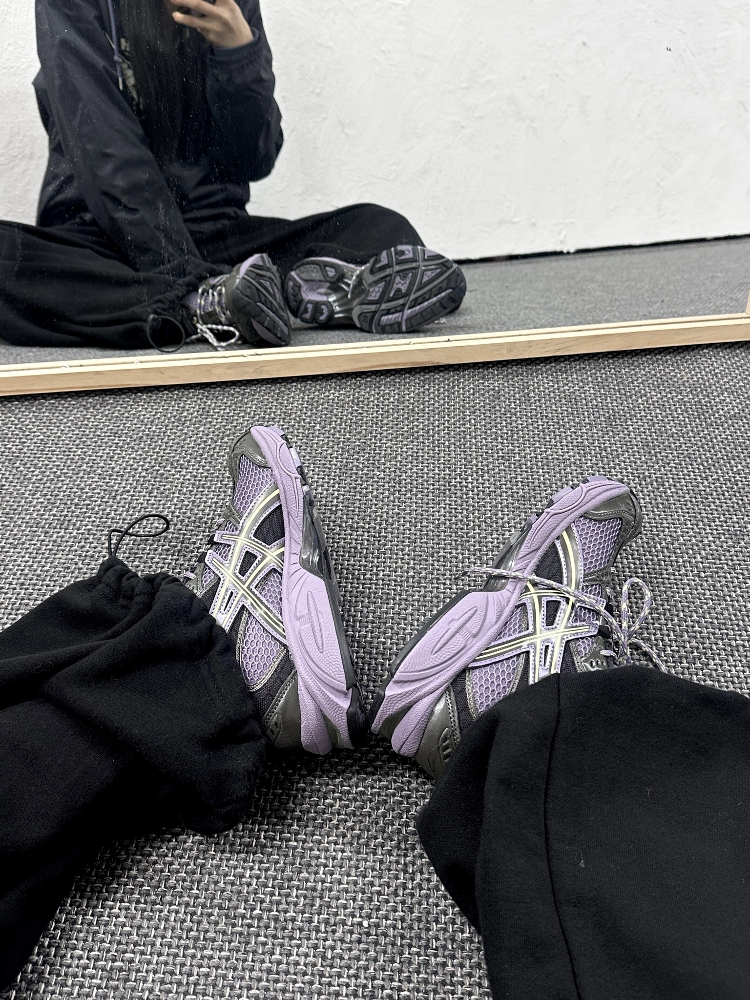 Asics Gel-Nimbus 10.1 Violet Quartz Cool Matcha 착용 스타일 - 3