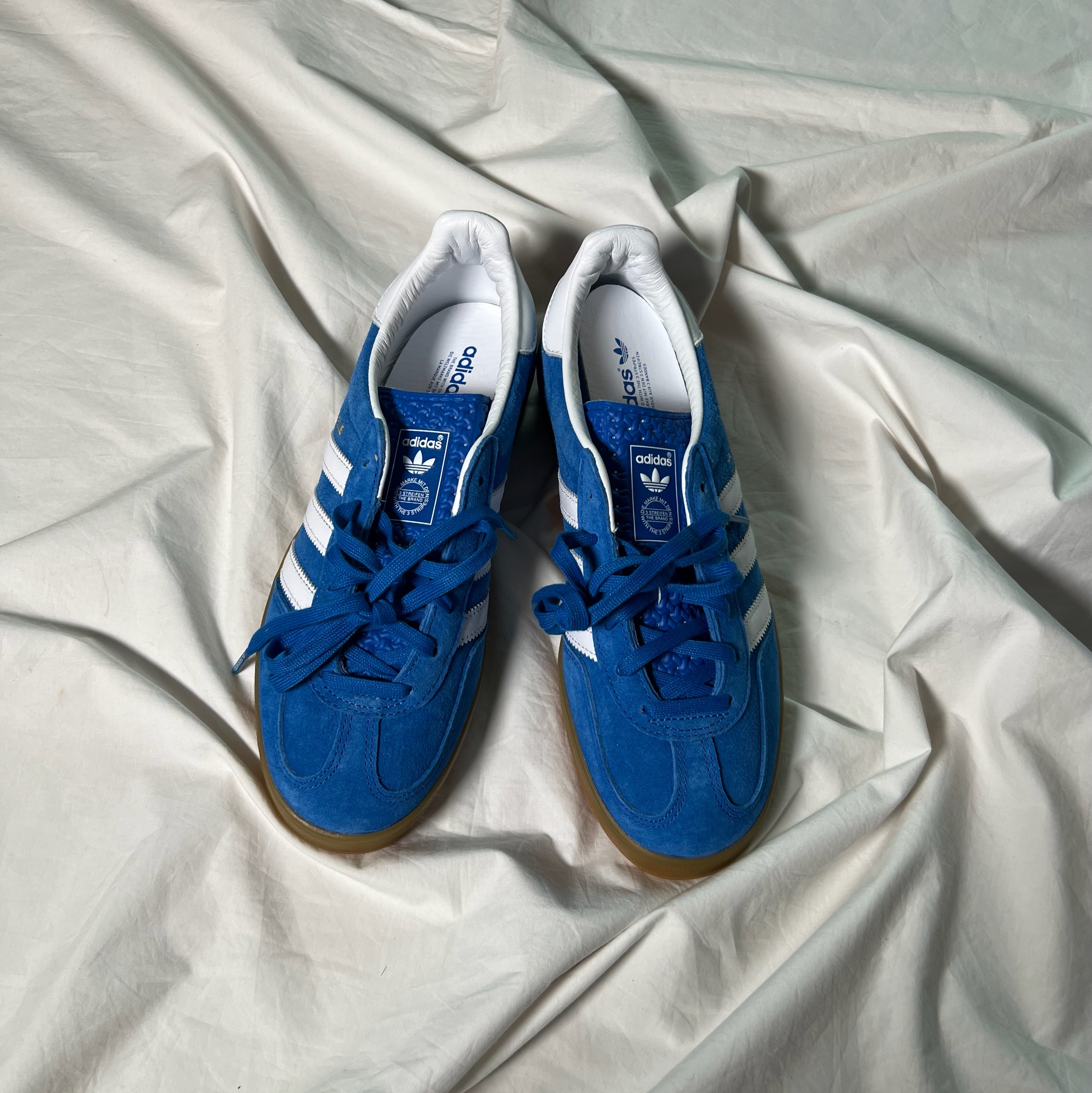 Adidas Gazelle Indoor Blue Bird 착용 스타일