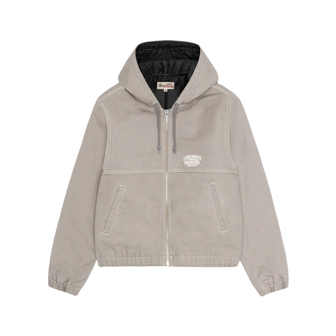 스투시 워크 자켓 콘트라스트 스티치 그레이 | Stussy | KREAM