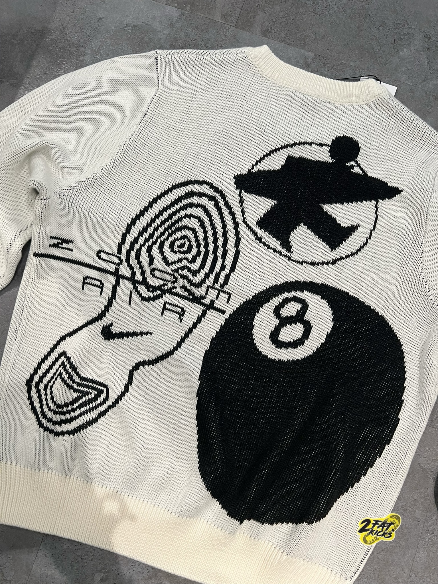 Nike x Stussy NRG LS Knit Sweater Fossil (DR2893-238) 착용 스타일 - 7
