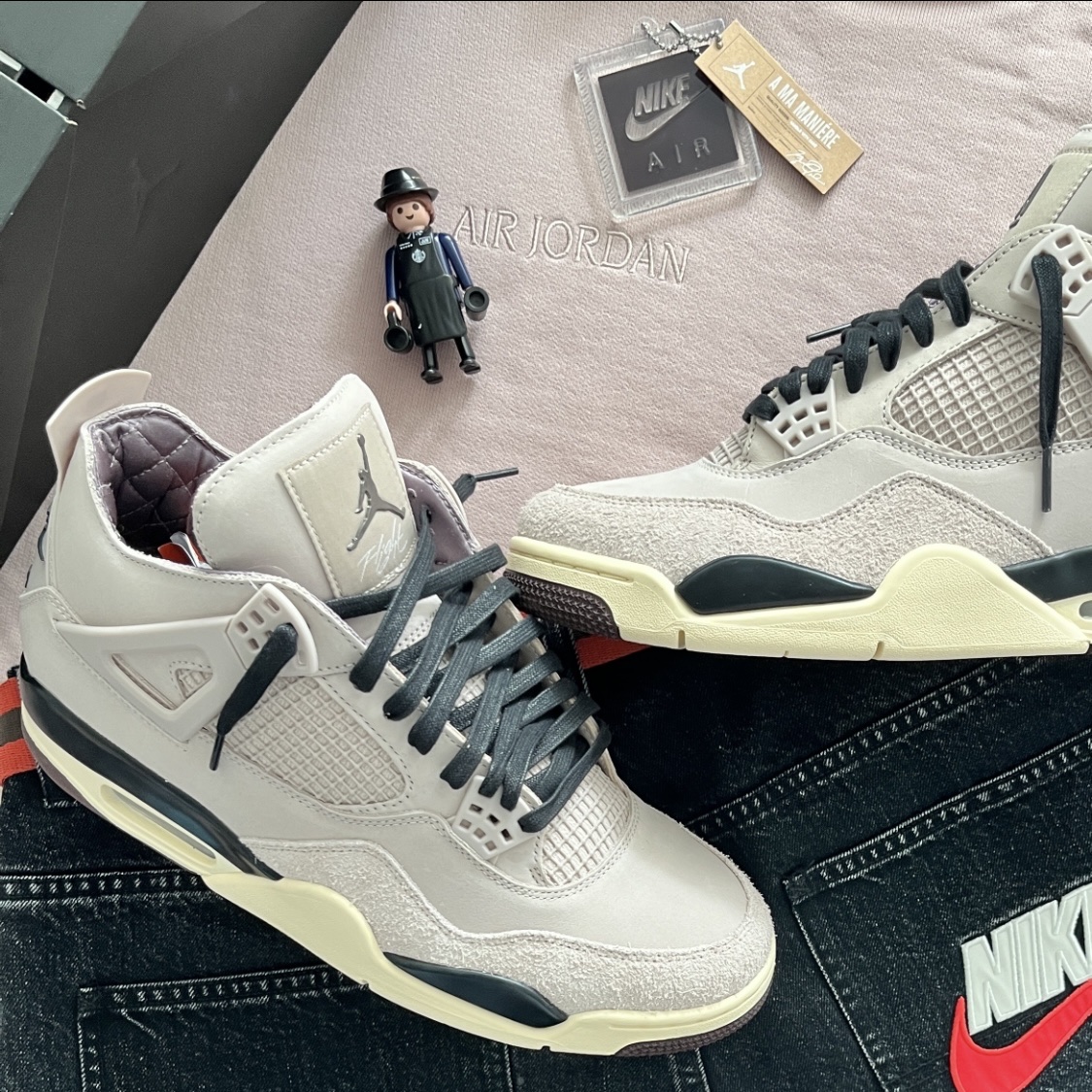 (W) Jordan 4 x A Ma Maniere Retro OG SP W.Y.W.S., Playmobil Starbucks Buddy Set (9 Pack) 착용 스타일 - 4