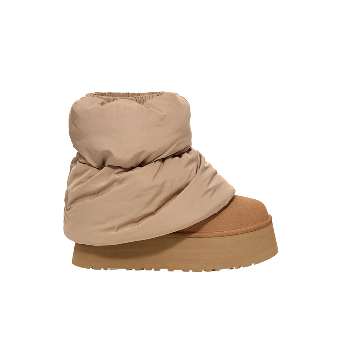 (W) 어그 클래식 미니 디퍼 퍼퍼 암포라 체스트넛((W) UGG Classic Mini Dipper Puffer Amphora Chestnut)