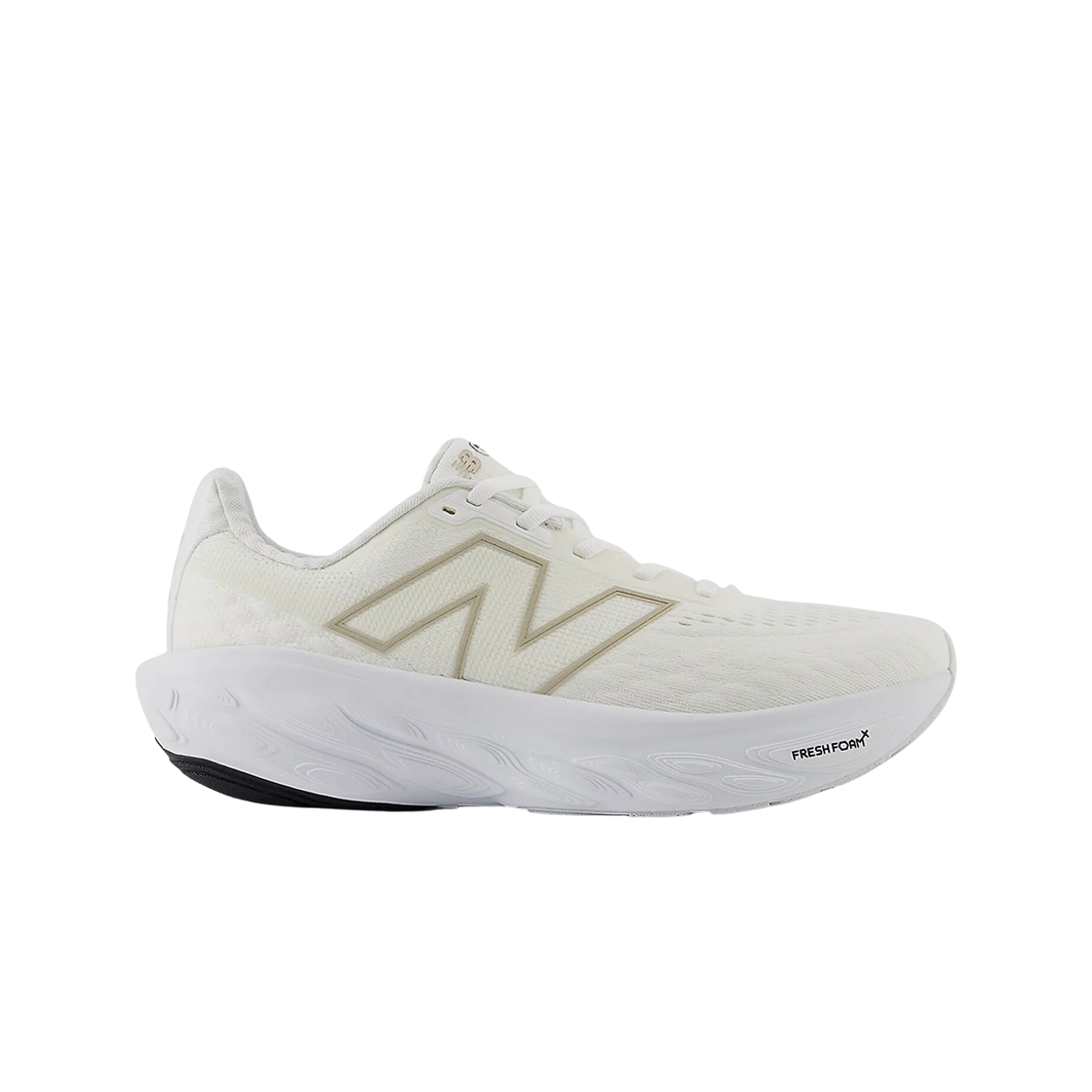 (W) 뉴발란스 프레쉬 폼 X 1080v14 화이트 라이트 골드 메탈릭 - D 와이드((W) New Balance Fresh Foam X 1080v14 White Light Gold Metallic- D Wide)