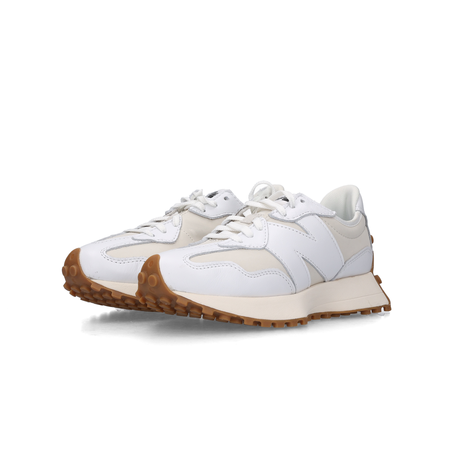 (W) 뉴발란스 327 레더 화이트 문빔((W) New Balance 327 Leather White Moonbeam)