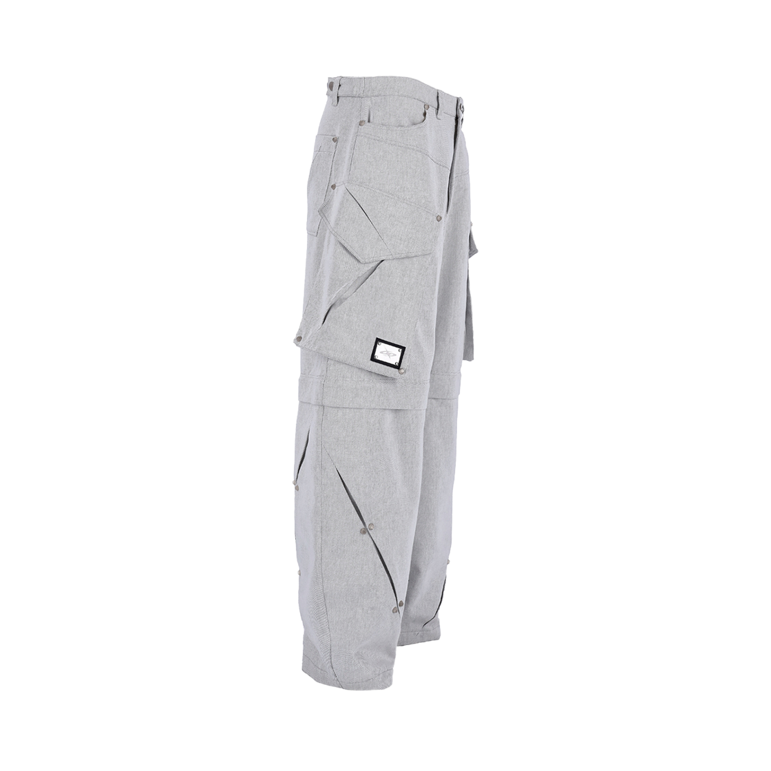 에르 바이 에러리스트 스카 디테쳐블 카고 데님 팬츠 애쉬(ERR BY ERRORIST Scar Detachable Cargo Denim Pants Ash) - 2