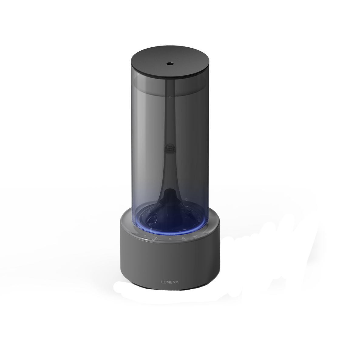 MIST-TOWER-PLUS-GY Lumena Mist Tower Plus Large Capacity Humidifier Urban Gray