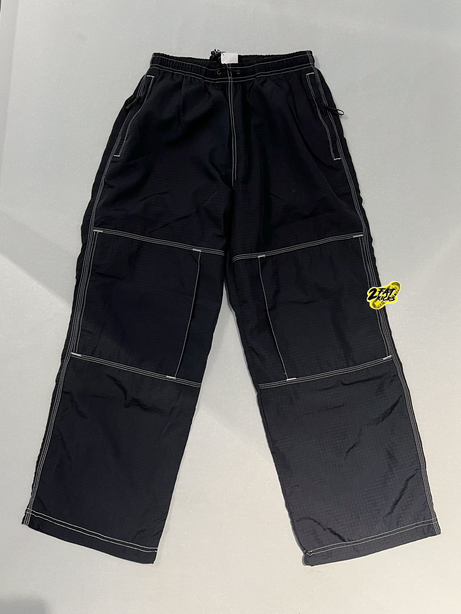 Supreme x Nike Ripstop Track Pants Black - 24SS 착용 스타일 - 3